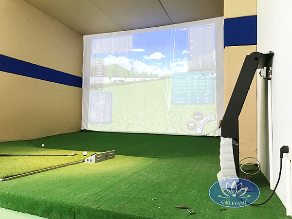 Phòng golf 3D do Golffami thi công lắp đặt
