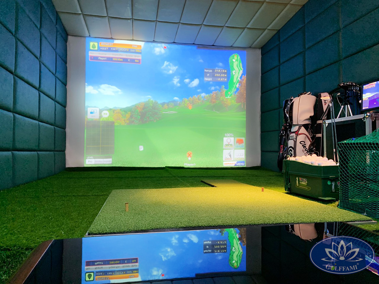 Phòng golf 3d hiện đại