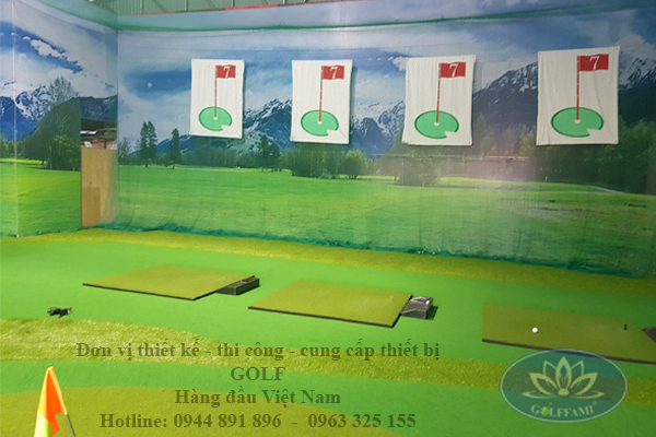 Trường Phú Thuận thi công phòng tập gofl 3D tại Lào Cai.