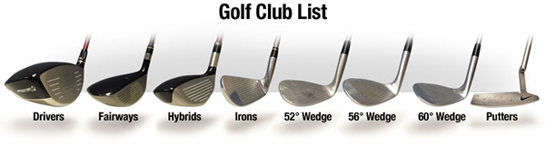 Các loại gậy golf cần có trong túi gậy