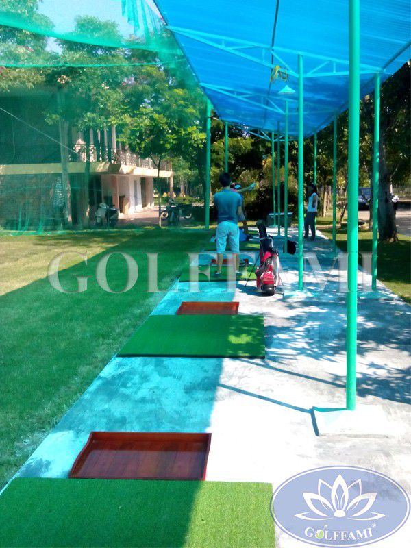 Thi công nhà lưới sân tập golf Devyt