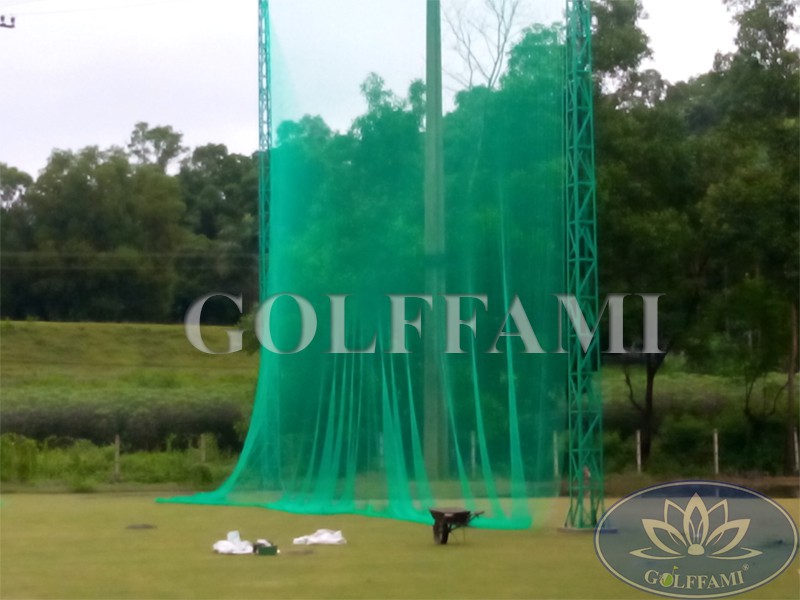 Thi công nhà lưới sân tập golf Devyt