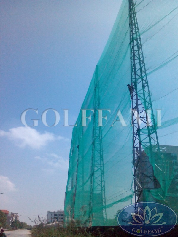 Thi công lưới golf sân tập golf Lam Kinh