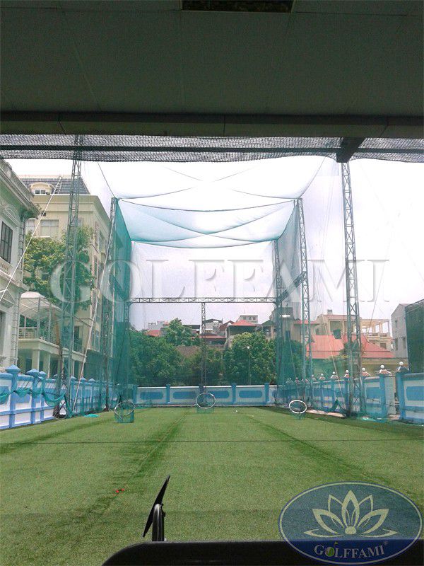 thi công lưới golf sân tập golf bộ Quốc Phòng