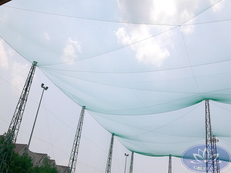 thi công lưới sân tập golf Golffami tại vinhome riverside