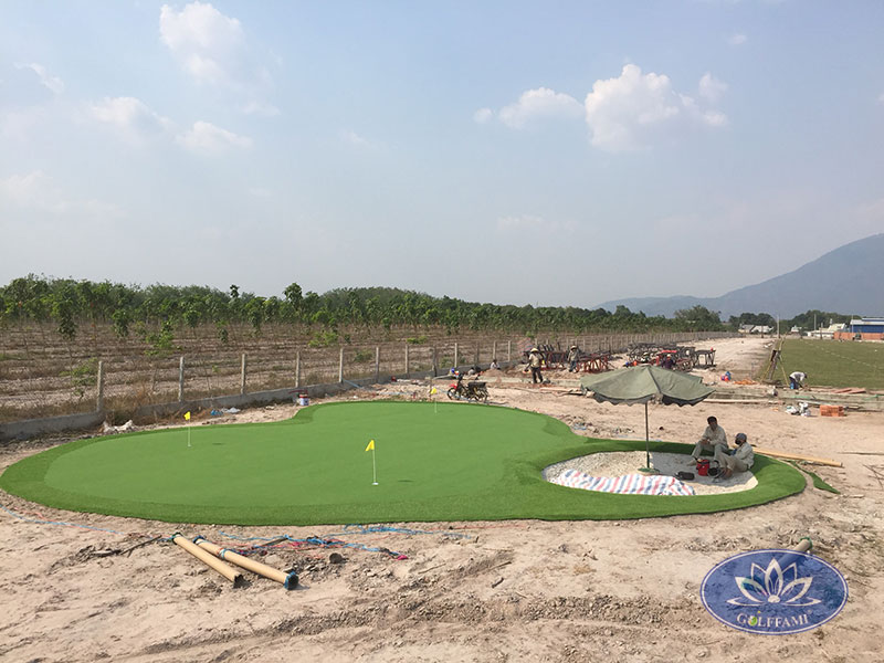 Thi công sân tập golf Tây Ninh
