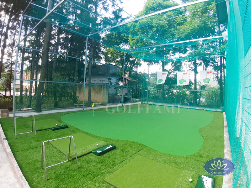 Thi công lưới và green golf Lào Cai